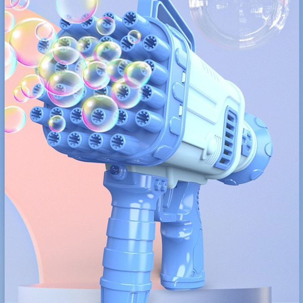Mordely Elektrisk Bubble Gun Gatling Bubble Machine BLÅ Blue
