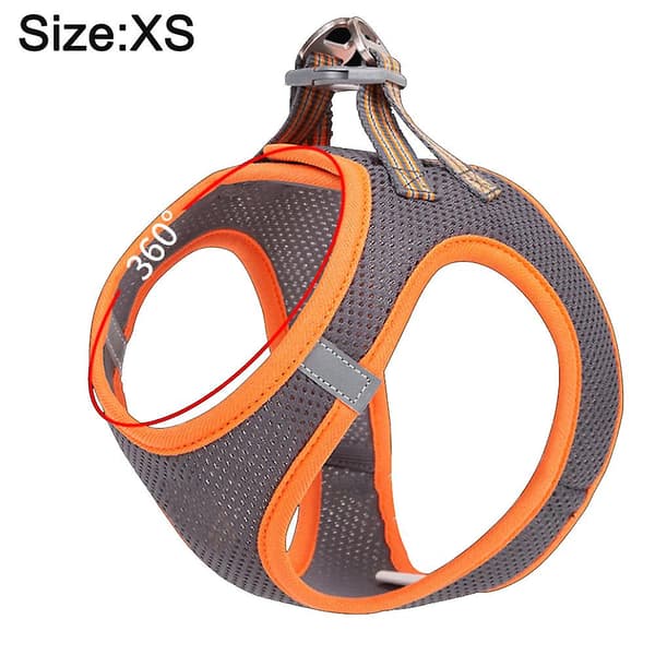 Night Vision Reflective Dog Traction Rope Chest Strap Reflective Pet Ves