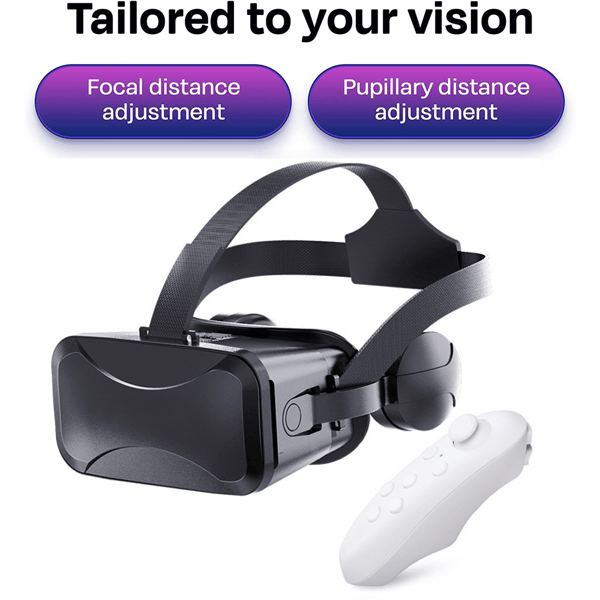 Mordely VR Headset kompatibelt med - Virtual Reality Goggles