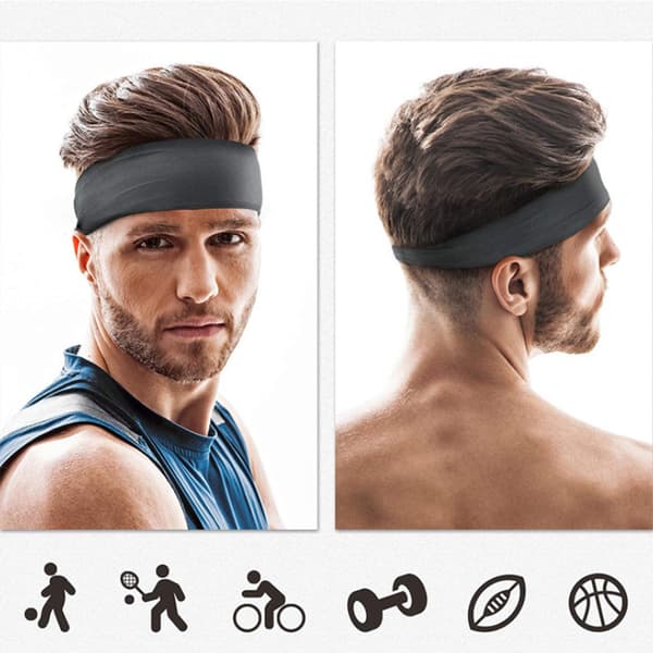 Mordely Atletisk huvudband för män (4-pack)