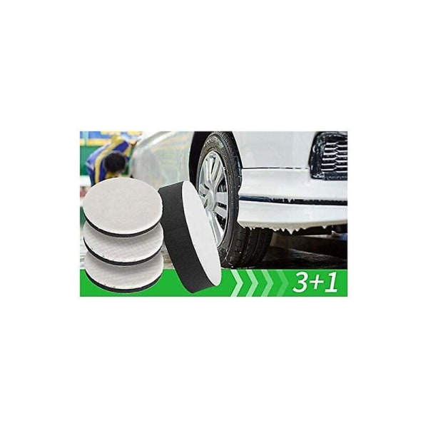 2023 Car Polishing Wool And Sponges 125mm, Set Of 4 Sponge Polishing Cap Pads Polishing Disc For Polishing Machine Polisher Grinder Car Polisher