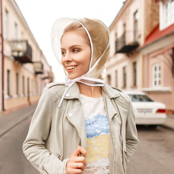 Mordely Regnhattar Hårskydd Huva Regnhuva