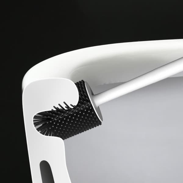 Mordely Toalettborstefäste Gapborste VIT SILIKON white Silicone-Silicone