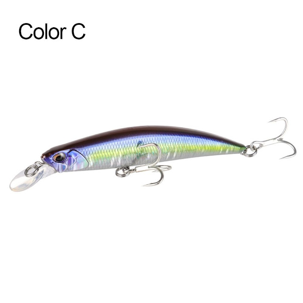 Mordely Sjunkande Minnow Baits Fiskkrokar FÄRG C Color C