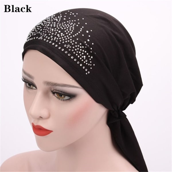 Mordely Turban Hatt Muslim Wrap SVART black