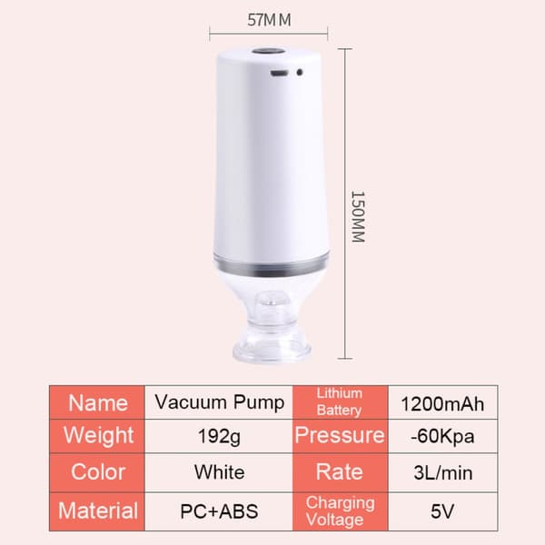 Mordely Mat Vacuum Sealer Elektrisk VIT white