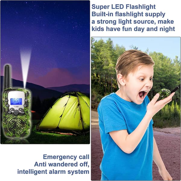 Mordely Walkie talkies för barn 3 km lång räckvidd