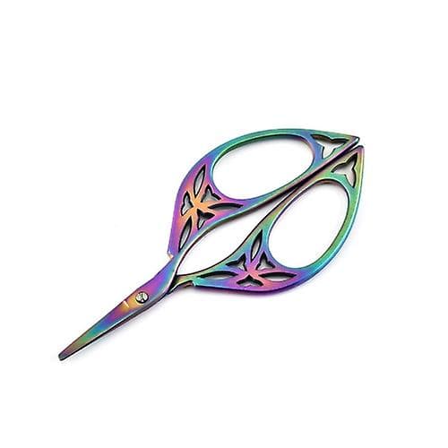 Mordely Stainless Steel Leaf Shape Scissors Handmade Tea Bag Scissors (color Titanium)