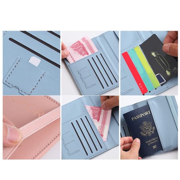 Mordely RFID Passport Cove Passport Protector GRÅ Grey