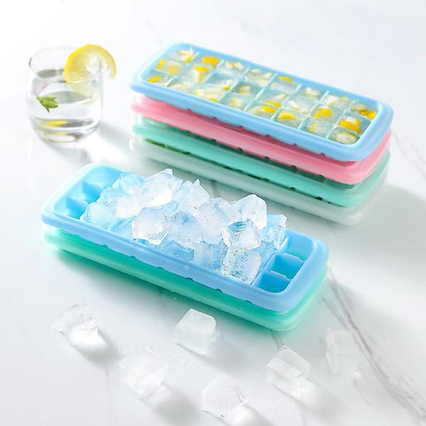 Ice Cube Trays,ice Cube Molds With Lid,ice Trays Stackable