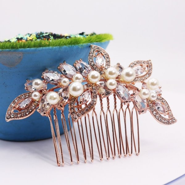 Bröllopshårkammar Brudhårnålar Crystal Tiara