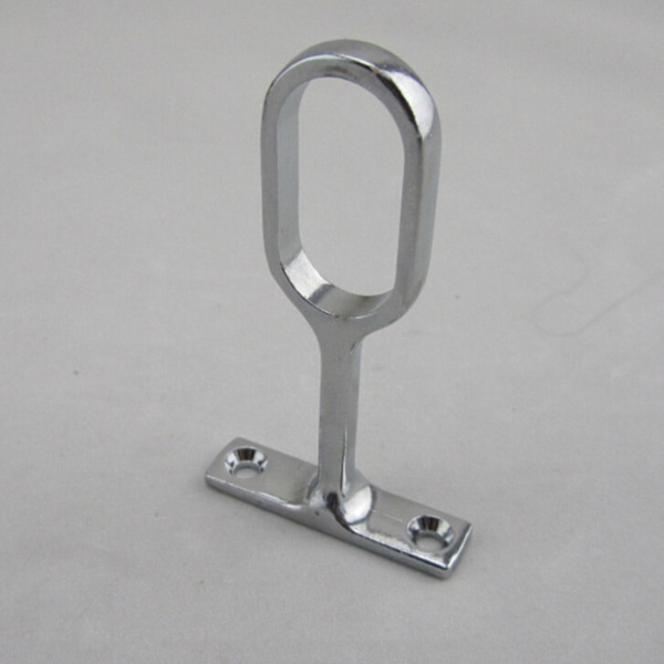 2 Pcs Wardrobe Pipe Hanging Rail Flange Rod Holder Socket Easy Installation