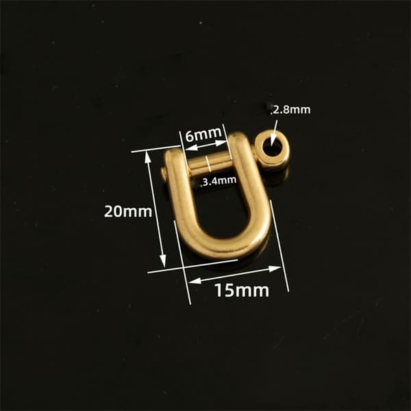 Karbinhake D Bow Staples 15MMSTYLE 2 STIL 2 15mm 15mmStyle 2