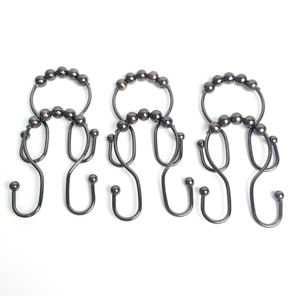 Mordely Duschdraperikrokar Gardinringar SILVER silver
