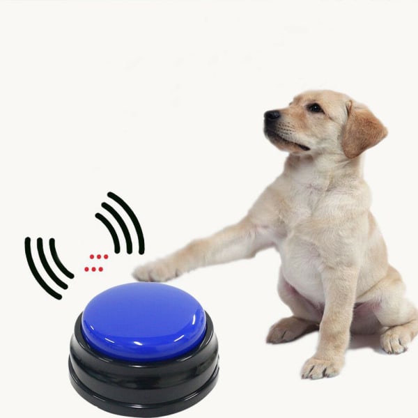 Mordely Pet Talande knappar Hund Inspelningsbara leksaker Hundträning rose red