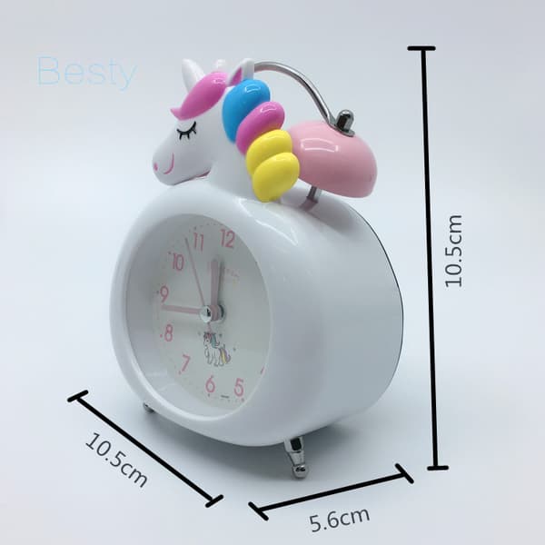 Unicorn Bell Väckarklocka Tecknad idé pink
