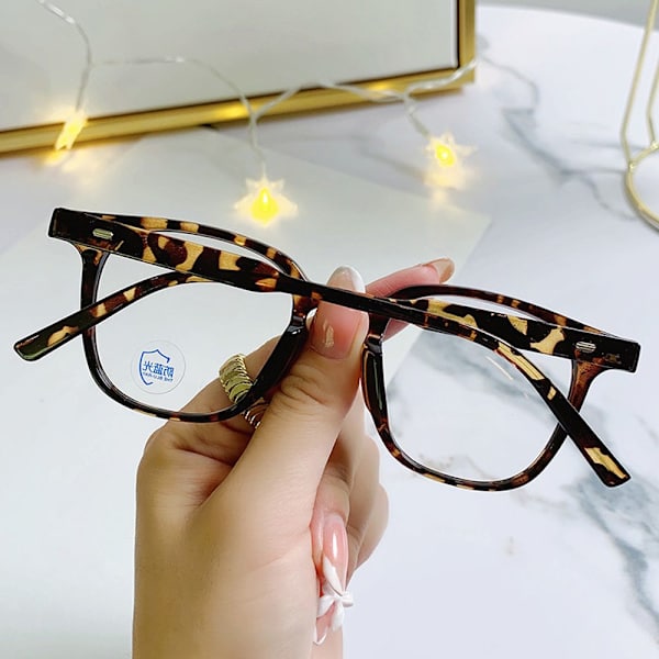 Mordely Anti-UV Blue Rays Glasögon Datorglasögon LEOPARD leopard