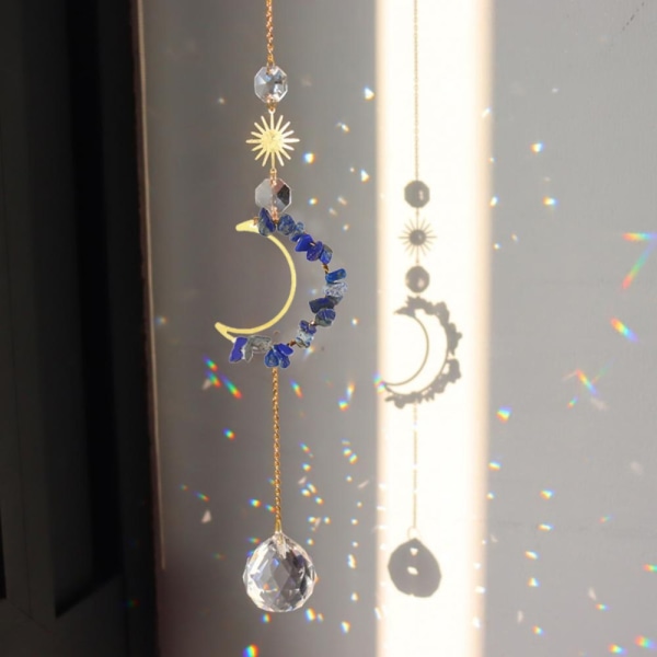 Mordely Crystal Sun Catcher Hängande ljusfångare INDIGO indigo