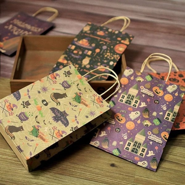 Mordely Halloween papperspåse Cookie Candy Bag STIL 8 Style 8