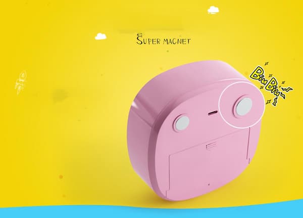 Mini Kitchen Cartoon Touch-sensitive Countdown Timer, Bedside Alarm Clock In Student Bedroom Pink