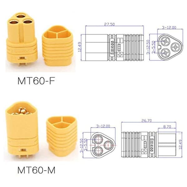 Mordely MT60 Plug Connector Plug Hane Hona Plugg 2 pair