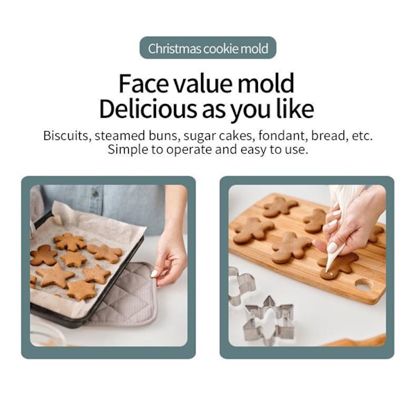 Mordely 12 st 3D Halloween Cookie Cutter Candy Biscuit Form