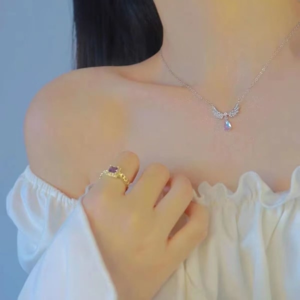 Shiny Chain Bow Halsband CROSS CROSS cross