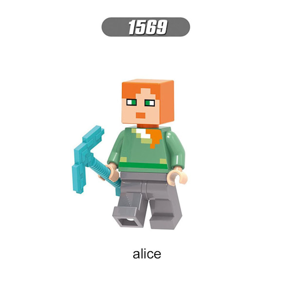 Mordely Minecraf minifigurer byggstenar Minecraf actionfigur