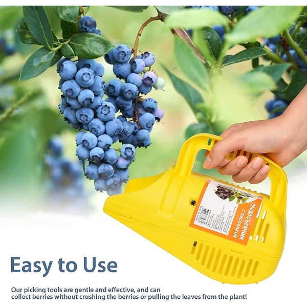 Mordely Berry Picker Ergonomic Soft Touch Handle Blueberry Picking Tool Wild Fruit Harvest, 8.66 X 5.51 X 2.76 Inches