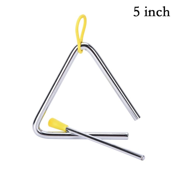 Mordely Metal Musical Triangle Steel Percussion Educational Instrument 8inch（185g）