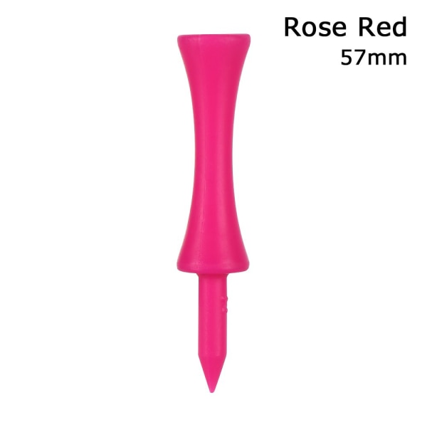 Mordely Golf Tees Golfer Ball Tees Hållare ROSE RED 57MM rose red 57mm