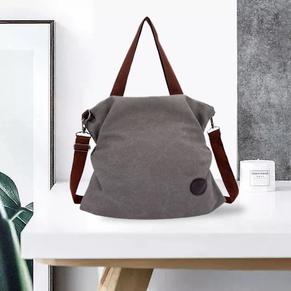Mordely Messenger-väska i canvas för kvinnor Cross-body-väska, fritidsmode gray