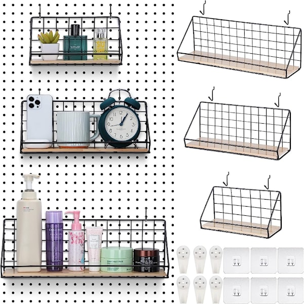 1/2 st Pegboard Hylla Set Stål Pegboard fästen SMLL-LARGE smll-large
