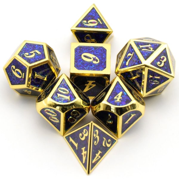 Mordely 7st DND Metal Dice Set Game Dice