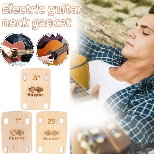 Mordely 3st Guitar Neck Shims Elgitarr Ersättningsdelar