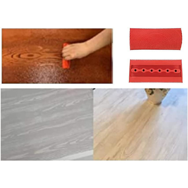 Mordely 4 Pcs Rubber Painting Tools, Wood Grain Tool, Wall Texture Art Painting Tool Set, Apply To Wall Texture, Art For Wall Furniture
