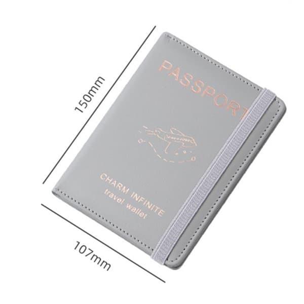 Mordely RFID Passport Cove Passport Protector BLÅ Blue
