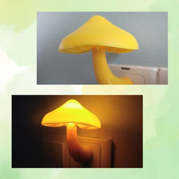 Mordely LED-lampor Mushroom Night Light 1