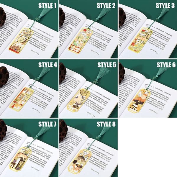 Mordely 2ST Bokmärkesbokklämma i mässing STYLE 4 Style 4
