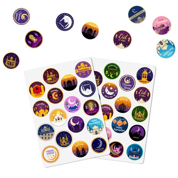 Mordely 5 ark EID Mubarak Sticker Lable Seal Stickers 01