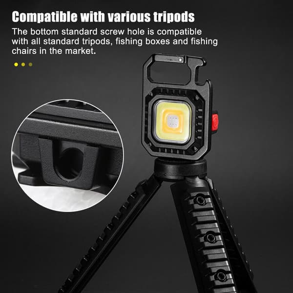 Mordely Mini LED-ljus Nyckelring Flasköppnare
