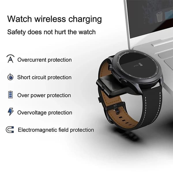 Mordely Magnetisk laddare för Samsung Galaxy Watch 3/4 Active 1 2