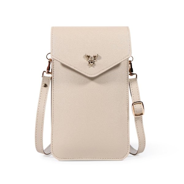 Mordely Mode liten axelväska Mobilväska Handväskor beige