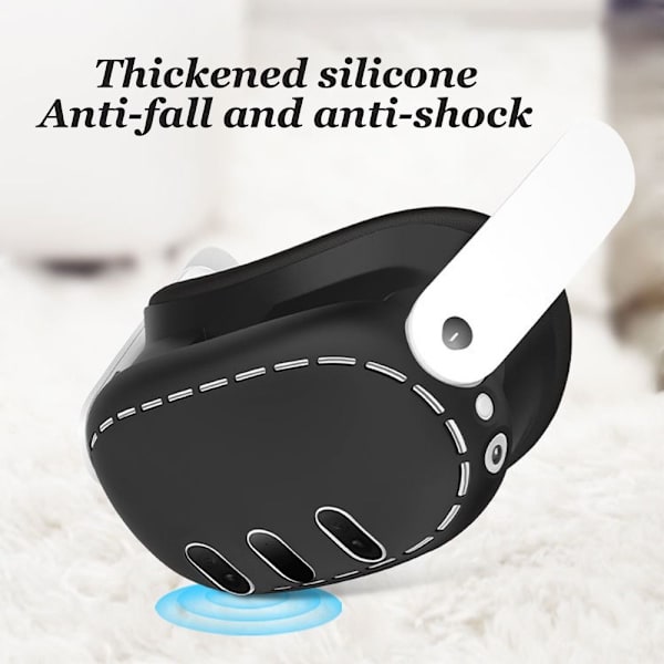 Mordely Silikonskydd Cover för headset VIT white