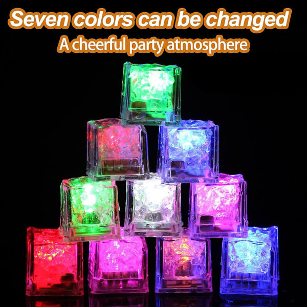 Mordely (12 Pack) Light-up Led Ice Cubes