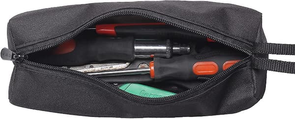 Heavy Duty Tool Bag,multipurpose Tote Bag,empty Tool Kit Pockets,portable Tote Pockets,portable Canvas Tool Bag,for Portable Hand Tool Holder(black)