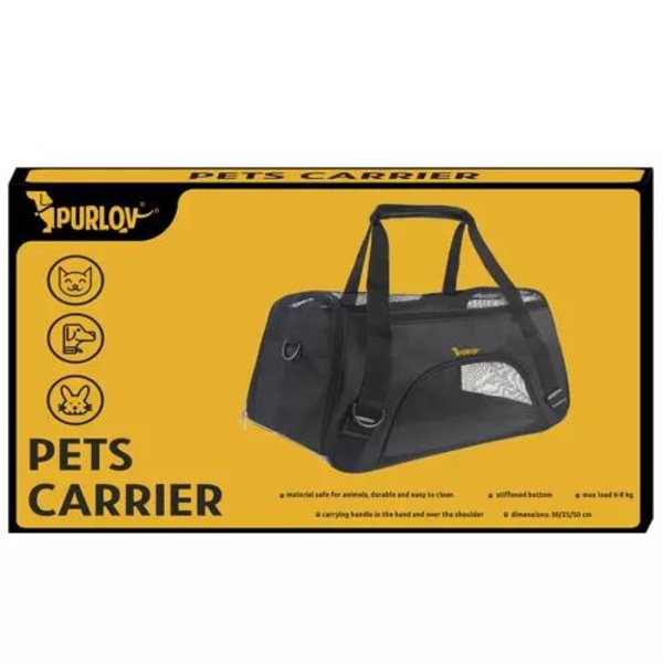 Mordely Transportväska - Djurtransportör - Säker och Bekväm för Husdjur black