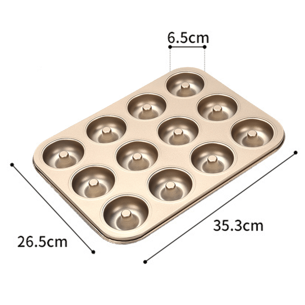 Mordely Donut Form Cake Pan, Ring Donut Bakeware style 1