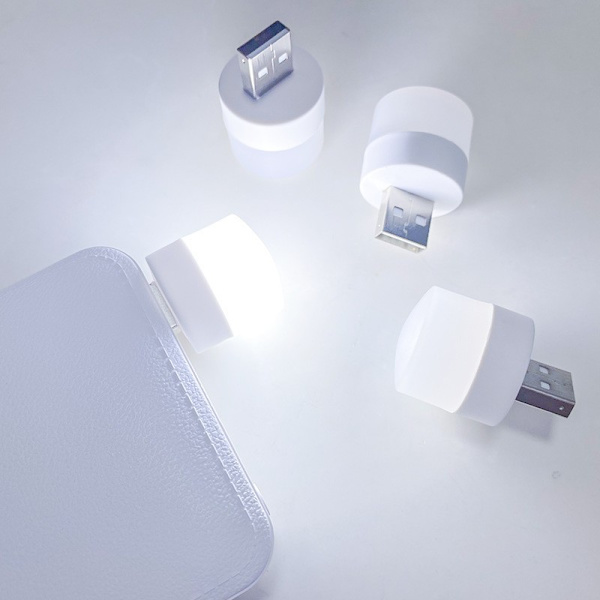 2023 1st 5V1W Pocket Mini LED-ljus USB kontakt Lampa Ögonskydd Warm Light