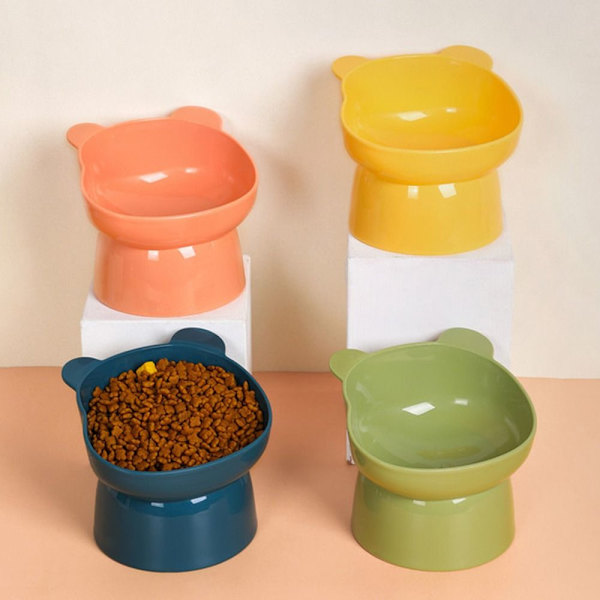 Mordely Pet Bowl High Feeding Bowl GRÖN Green